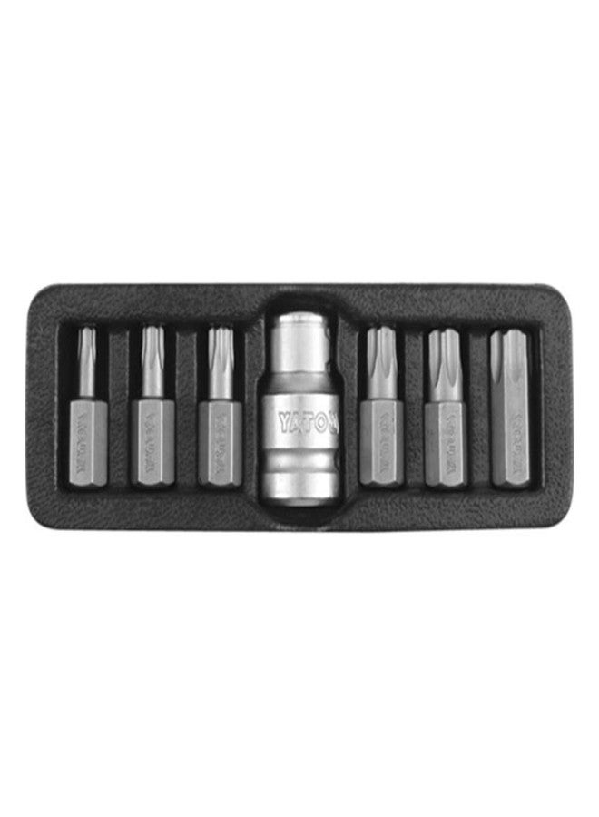 Yato YT-0416 Screwdriver Bit Set Torx Security T25-T55 7Pcs |Power Tools|hand Tools|Industrial Tools|Screwdriver for Home, Multicolor - Image 1